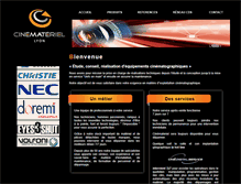 Tablet Screenshot of cinemateriel.com